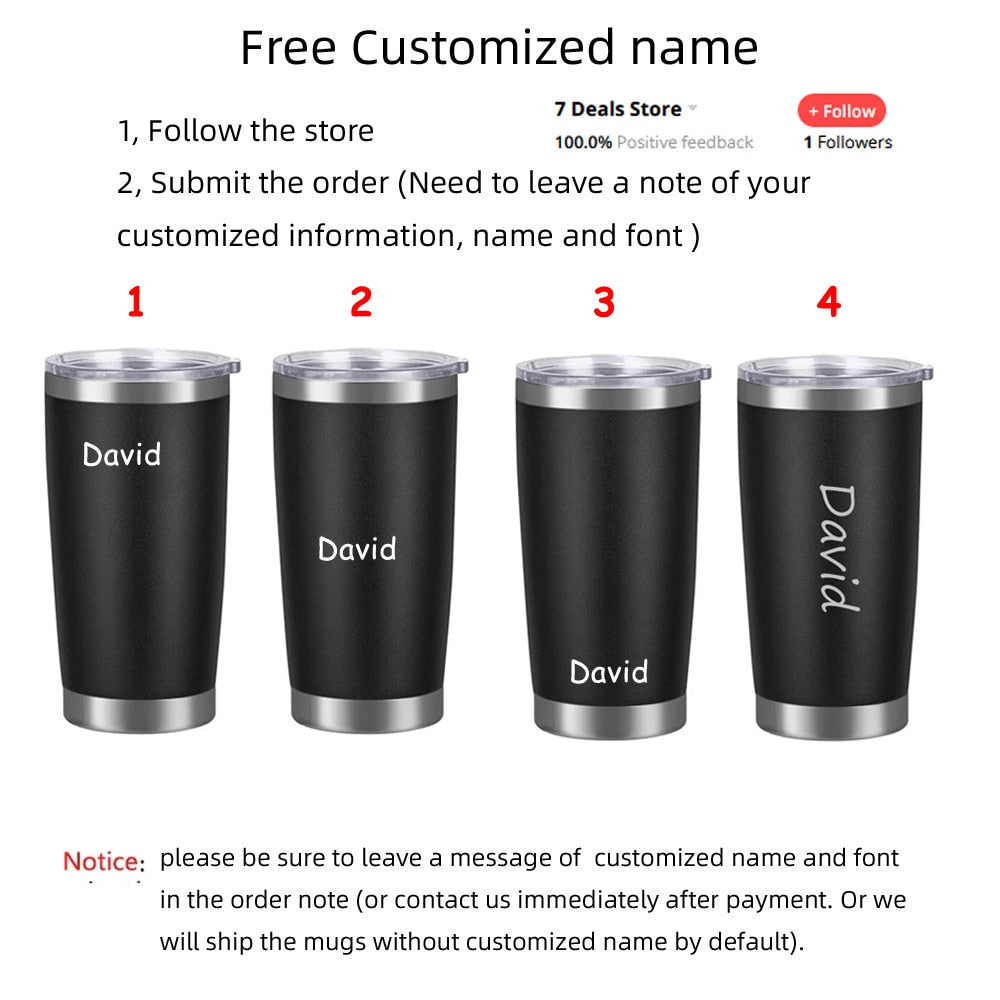 Personalied Vacuum Insulated Tumbler