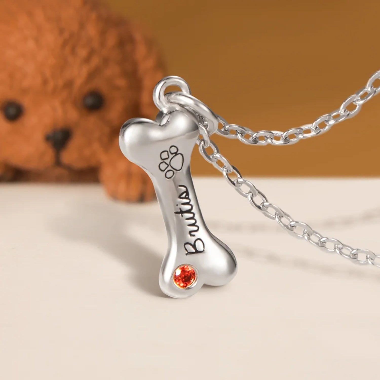 Customized Name Bone Necklace