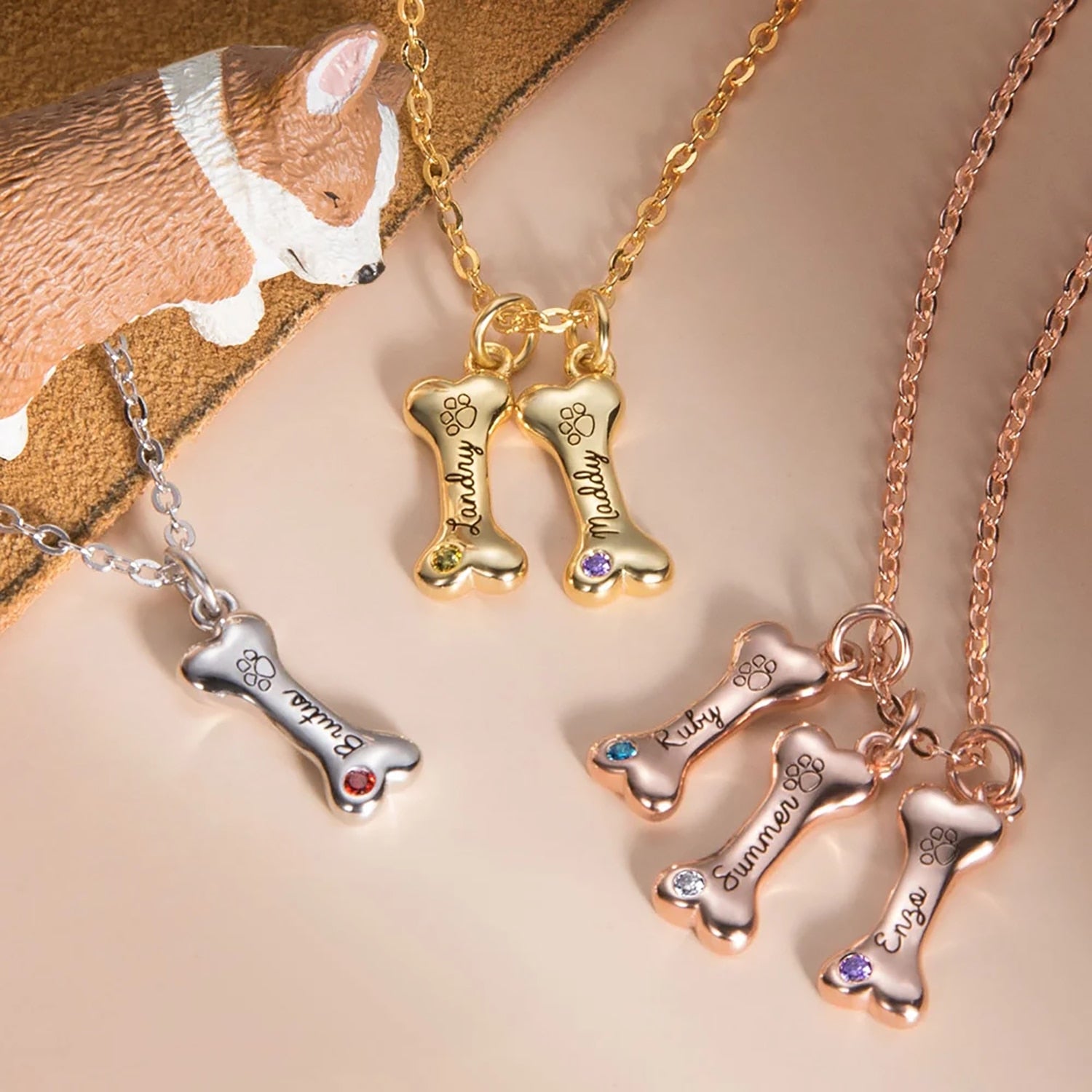 Customized Name Bone Necklace