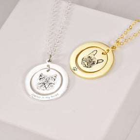 Custom Pet Portrait Necklace