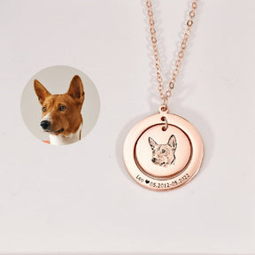 Custom Pet Portrait Necklace