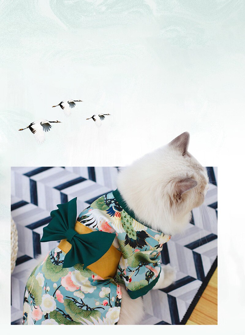 Summery Japanese Pet Kimono