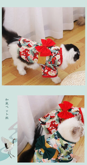 Summery Japanese Pet Kimono