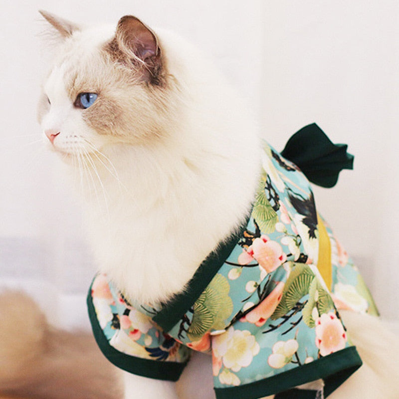 Summery Japanese Pet Kimono