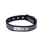 Dog Reflective Adjustable Name Custom Name ID Tag