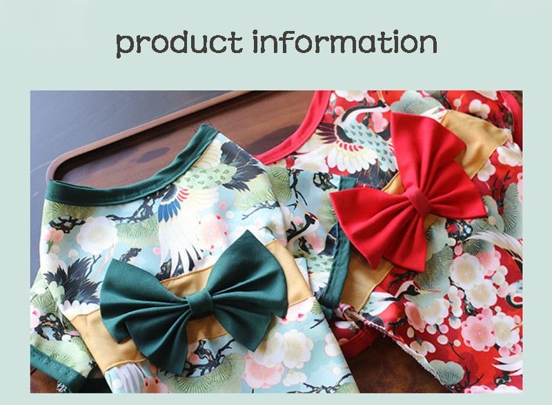 Summery Japanese Pet Kimono
