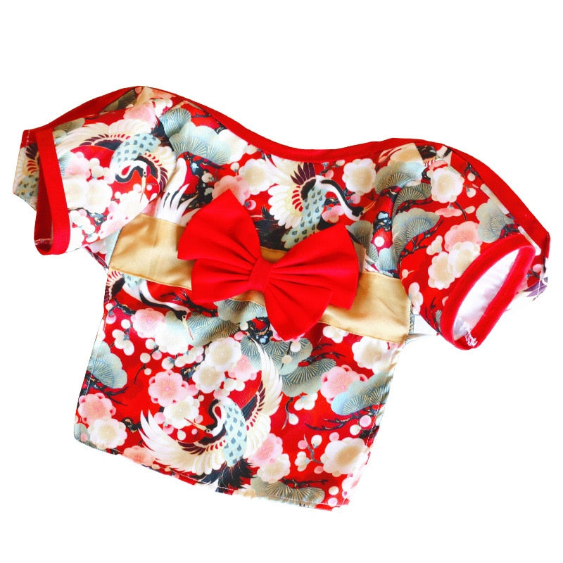 Summery Japanese Pet Kimono