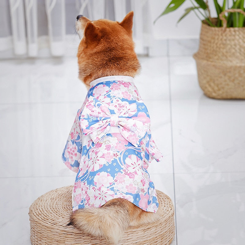Summery Japanese Pet Kimono