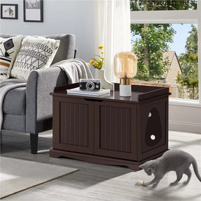 Wooden Cat Litter Box