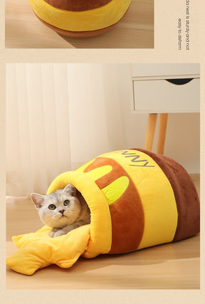 Honey Jar Shape Pet Bed