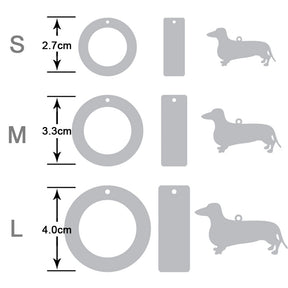 Personalized Dog Charm Keychain