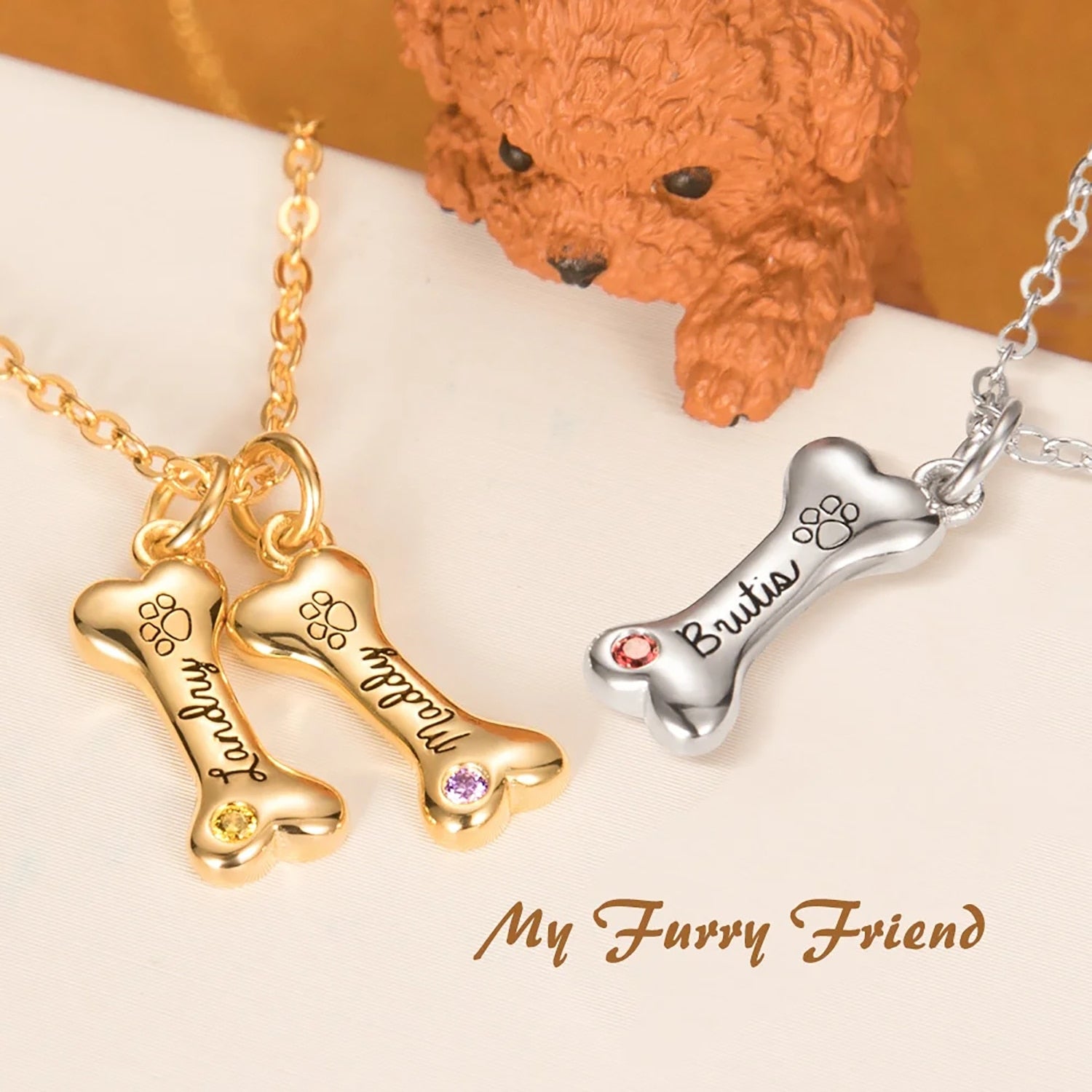 Customized Name Bone Necklace