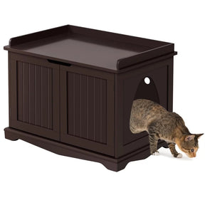 Wooden Cat Litter Box